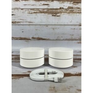 Google WiFi AC-1304 Mesh Router 2 Pack Used